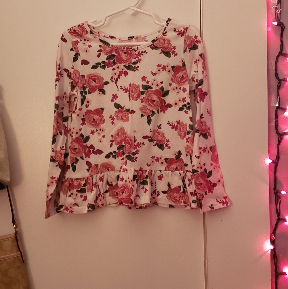 Flower long sleeve shirt